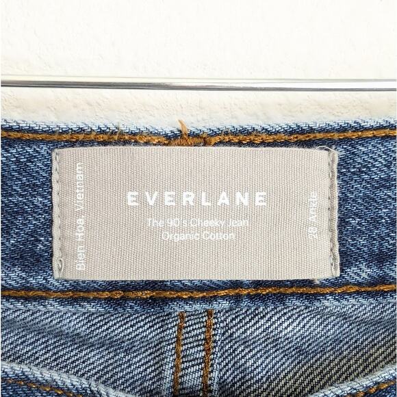 Everlane Blue Denim The ’90s Cheeky Jean Mid-rise Ankle Jeans, size 28 - Picture 3 of 9